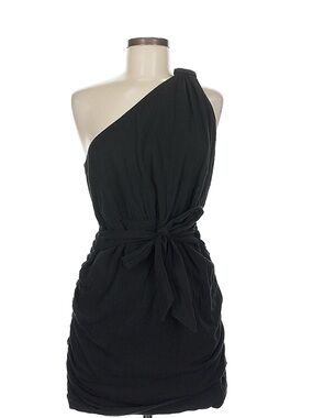Free people One-Shoulder Black Tie-Waist Dress size M
